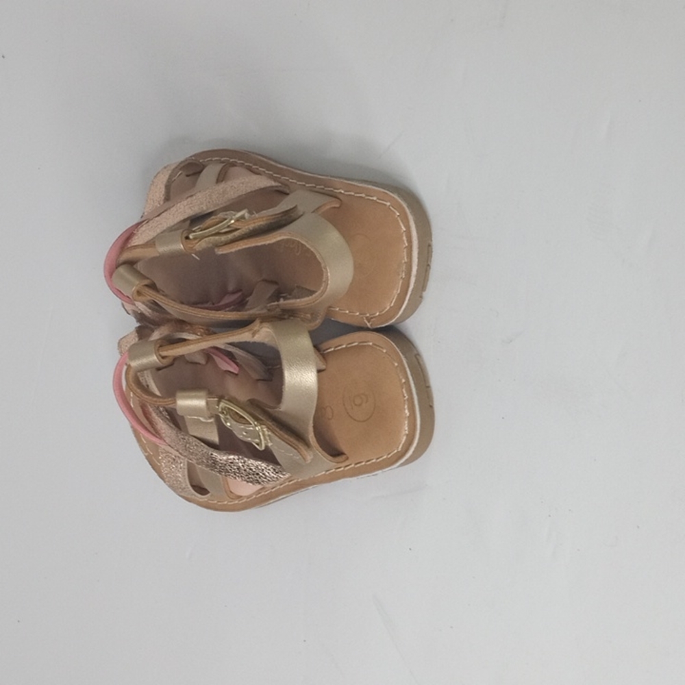 Girls Kids Cat & Jack Brown Baby Sandals - Picture 3 of 9